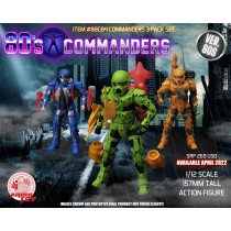 Ramen Toy #80C04 1/12 Scale 80's Commanders 3 Pack set